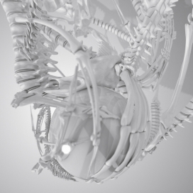 KUSABIRA-骨头脊椎艺术品