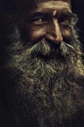 印度电影-历经沧桑老人清晰摄影图