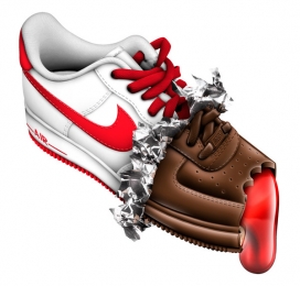 耐克Nike Air Max & AF1插画鞋与体恤衫