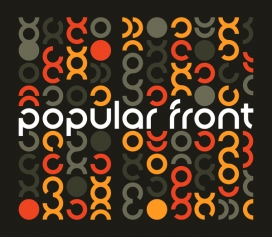 Popular Front时尚字体名片设计