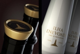 俄罗斯Ilha Enevoada波尔图酒的概念包装