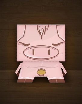 Piggie Oink纸盒猪娃娃玩具