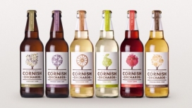 英国Cornish Orchards鲜苹果汁包装饮料设计
