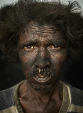 印度Coal Miners矿工人像-丹麦首都哥本哈根Ken Hermann摄影师作品
