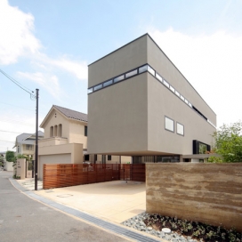日本建筑师Shogo Iwata作品-悬臂式上层住宅建筑