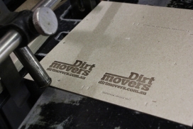 Dirtmovers凸版名片-澳大利亚布里斯班Driven设计师作品