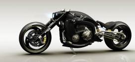 Seraphim Black Edition极速摩托车概念设计-瑞典于默奥Mikael Lugnegård设计师作品