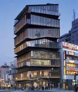 浅草文化旅游信息中心的塔-日本建筑师Kengo Kuma作品