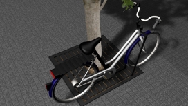 Tree-well BR自行车与树-西班牙瓦伦西亚Eliel Cabrera设计师作品