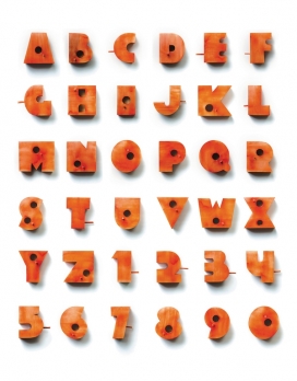 厚感十足字母字体创作-印度孟买Nishant Jethi设计师作品