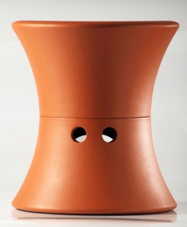 Kálha-烤火炉凳子设计-匈牙利布达佩斯Péter Toronyi设计师作品