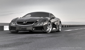 Mercedes Benz梅德斯奔驰SF1流线型概念汽车设计-吉尔吉斯斯坦比什凯克Steel Drake作品