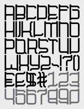 野兽派架构BMBKLT05字体设计-荷兰阿姆斯特丹Innit设计师作品