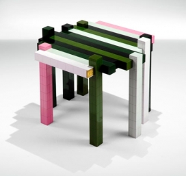 柱状图表椅子-意大利Nucleo设计机构作品