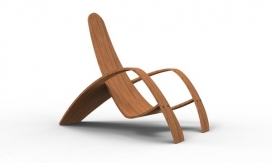 弯曲胶合板休闲椅-美国密歇根州底特律Nicole Hodsdon设计师作品