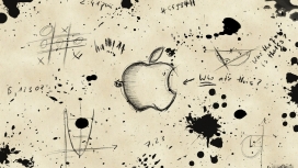 创意的苹果LOGO标志草图