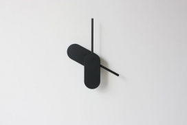 Yenwen Tseng腕表工业设计师作品-没有轮廓的概念挂钟