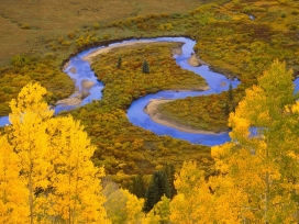 蜿蜒曲折的秋河