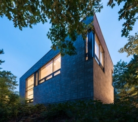 卓尔山大厦-加拿大魁北克混凝土砖创建几何图案房屋-Kariouk建筑协会作品