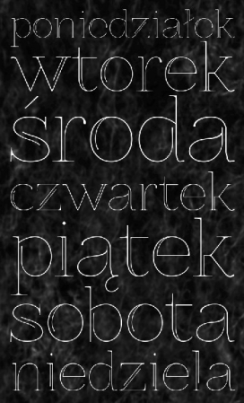 Znikomit№25瘦小细字体-波兰格热戈日Grzegorz Luk字体字母设计师作品