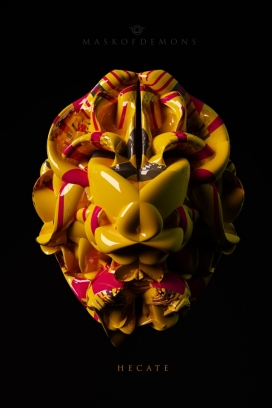 抽象恶魔的面具-菲律宾马尼拉Sten Bautista设计师作品