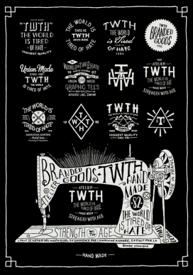 TWTH-Atelier缝纫机T恤插画-法国波尔多BMD插画师作品