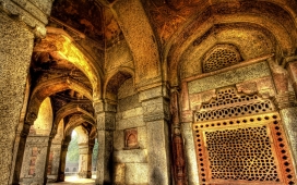 秘密室-印度美丽的教堂内饰大堂建筑