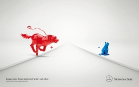 Mercedes-Benz梅赛德斯・奔驰安全刹车平面广告