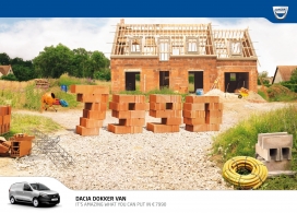 堆叠的艺术-Dacia Dokker Van皮卡车平面广告
