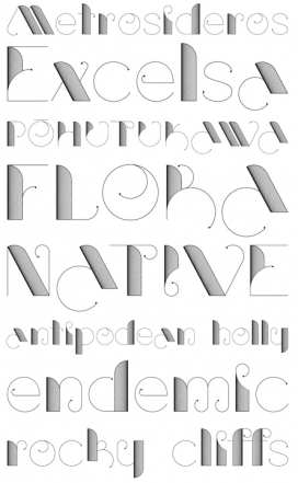 Heartwood心材漂亮字体-新西兰汉密尔顿Haylie Gray品牌字体设计师作品