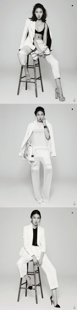 朴智赫蓬乱头发传播白色时尚-Marie Claire玛丽・克莱尔韩国封面