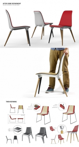 Tres特雷斯椅子-一个假体的设计灵感