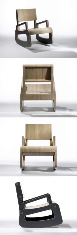 不加“糖”的设计-摇摆平衡木椅，惊人的舒适性而不使用布艺，提供油漆包，可以随便上颜色