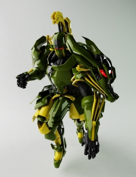 斗士-绿机器人