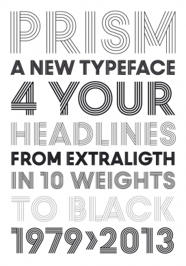 一个完全崭新的字体排版面貌-设计师改利用变灰度或彩色，给人一种不同的字体外观