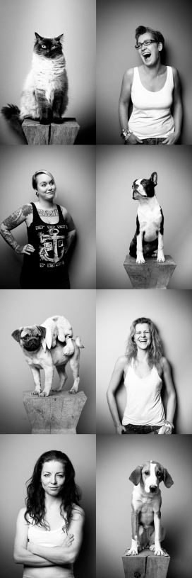 动物和你在一起-宠物与人的黑白摄影作品