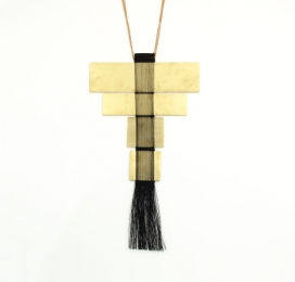 手工编织的项链-以色列设计师Michal Taharlev作品