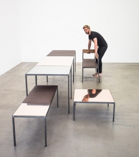 桌子和长凳的集合-丹麦Sigurd Larsen设计师作品