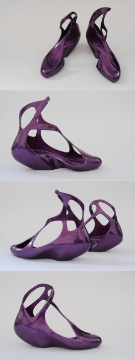 3D打印的塑胶鞋业-带给您真正的凉爽，看上去像从地上慢慢爬起来的脚和踝关节