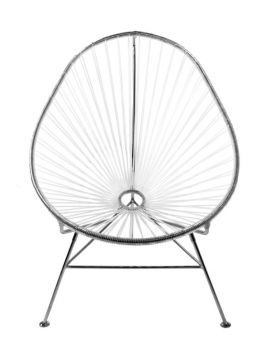 阿卡普尔科60周年限量纪念版椅子-镀铬的框架和半透明的外壳
