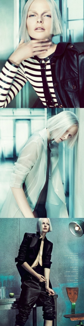 埃尔萨-现代时尚的黑白时装剪影