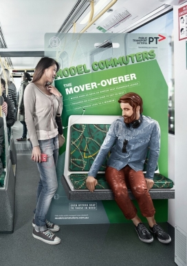 让公共交通更加愉快-维多利亚公共交通平面公益广告