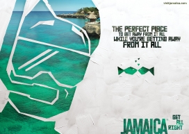 牙买加旅游局平面广告-创意总监：加里・瑞奇