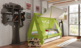 宝宝床-超级好玩的床，都只是为了孩子，设计灵感来自帐篷或树屋