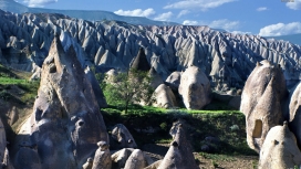 土耳其卡帕多西亚石柱山
