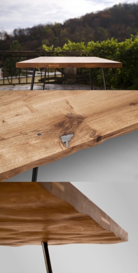 Wooden tables实心橡木盆景木桌