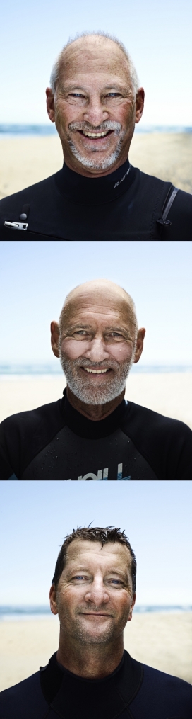 冲浪者-人物肖像,摄影师Kenny Smith捕获长时间冲浪者的面孔和非专业冲浪者的人像