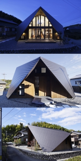 A型折纸屋-坐落在日本三重县一个古老的村庄