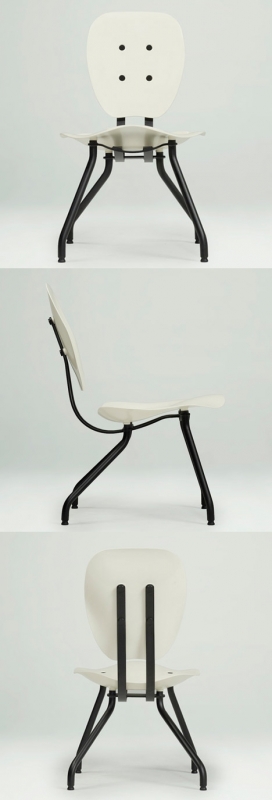 3D扫描打印的石膏椅子-荷兰家具品牌Tchai产品设计