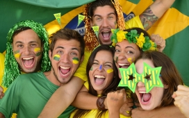 疯狂的巴西世界杯球迷